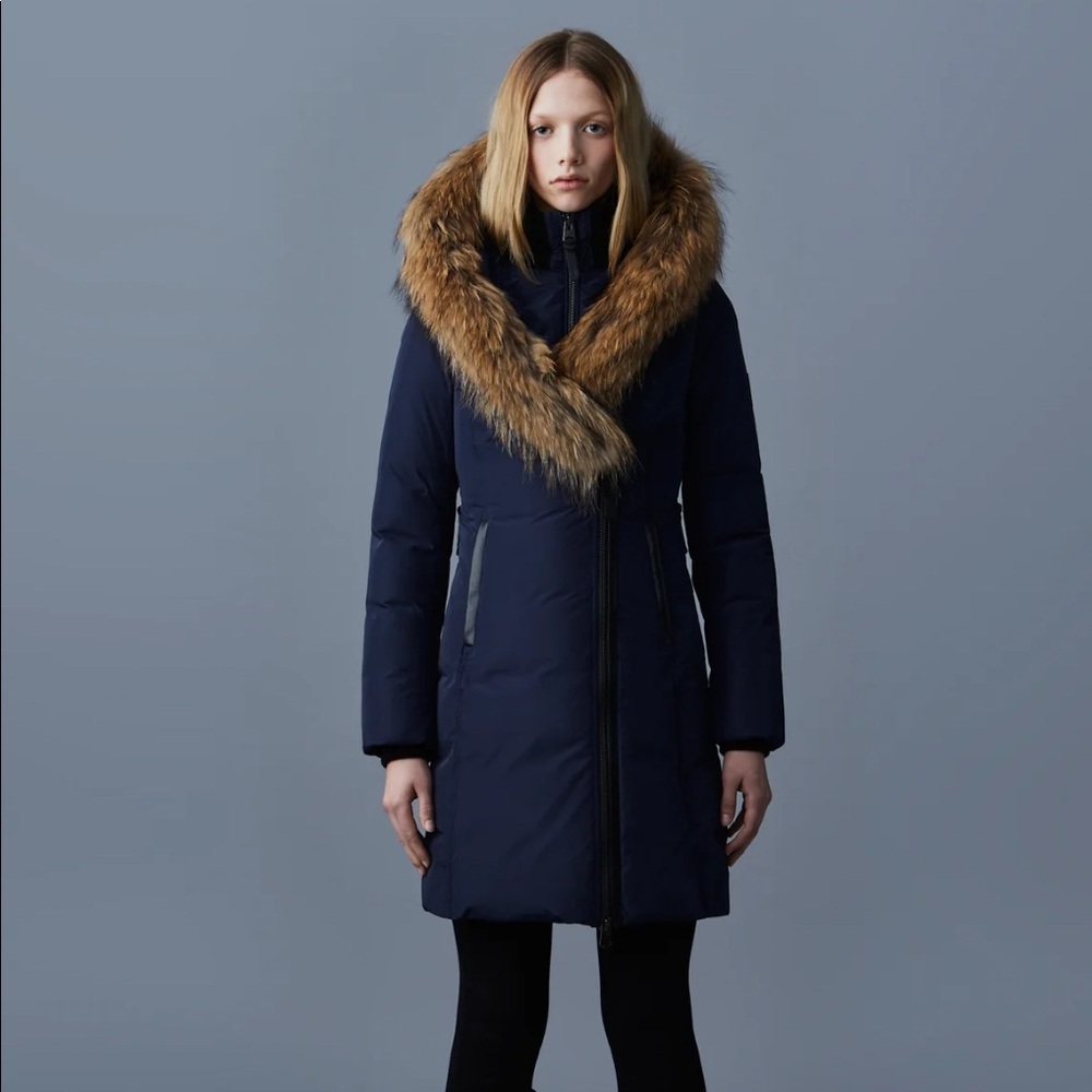 Mackage down coat with natural fur